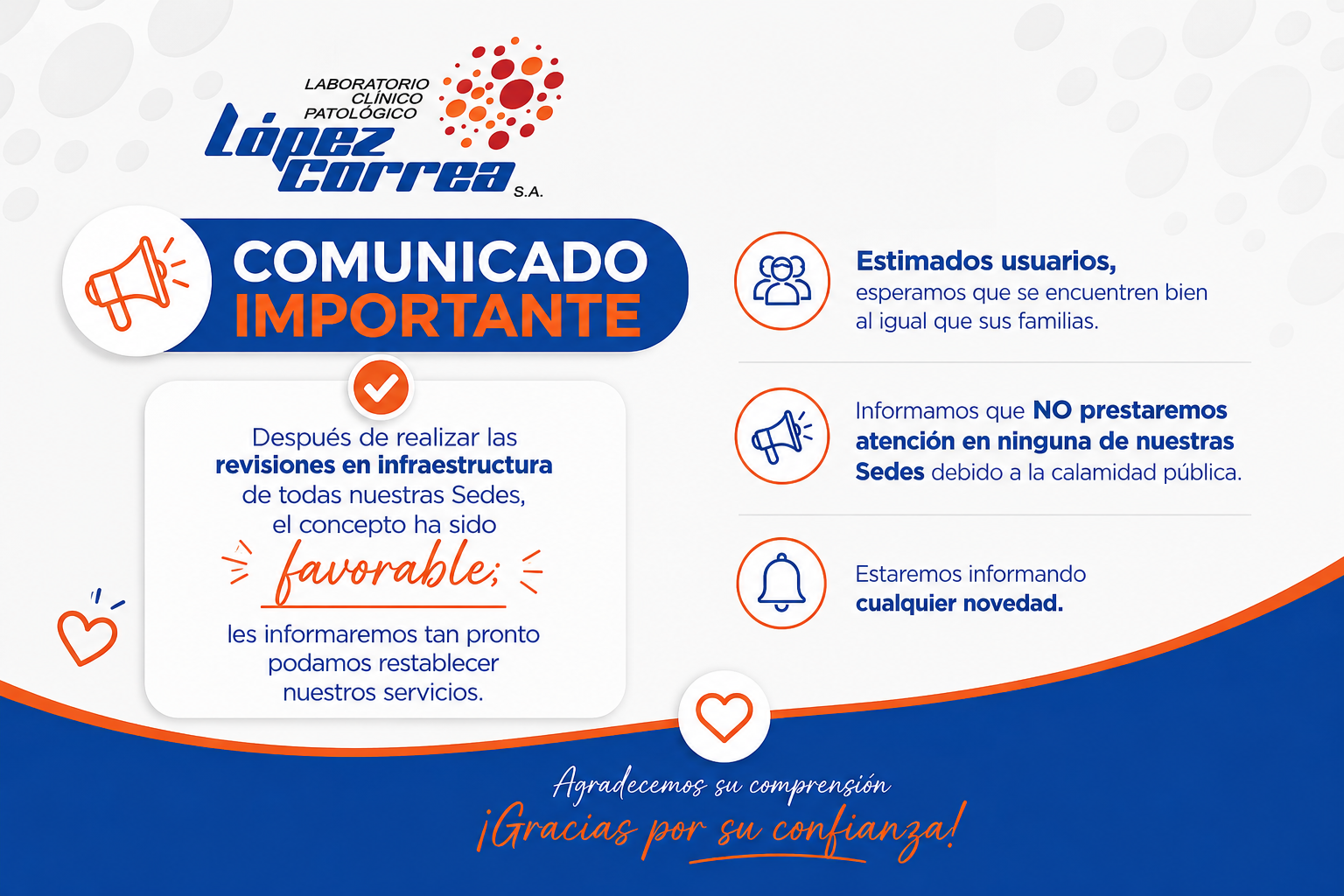 Comunicado  importante